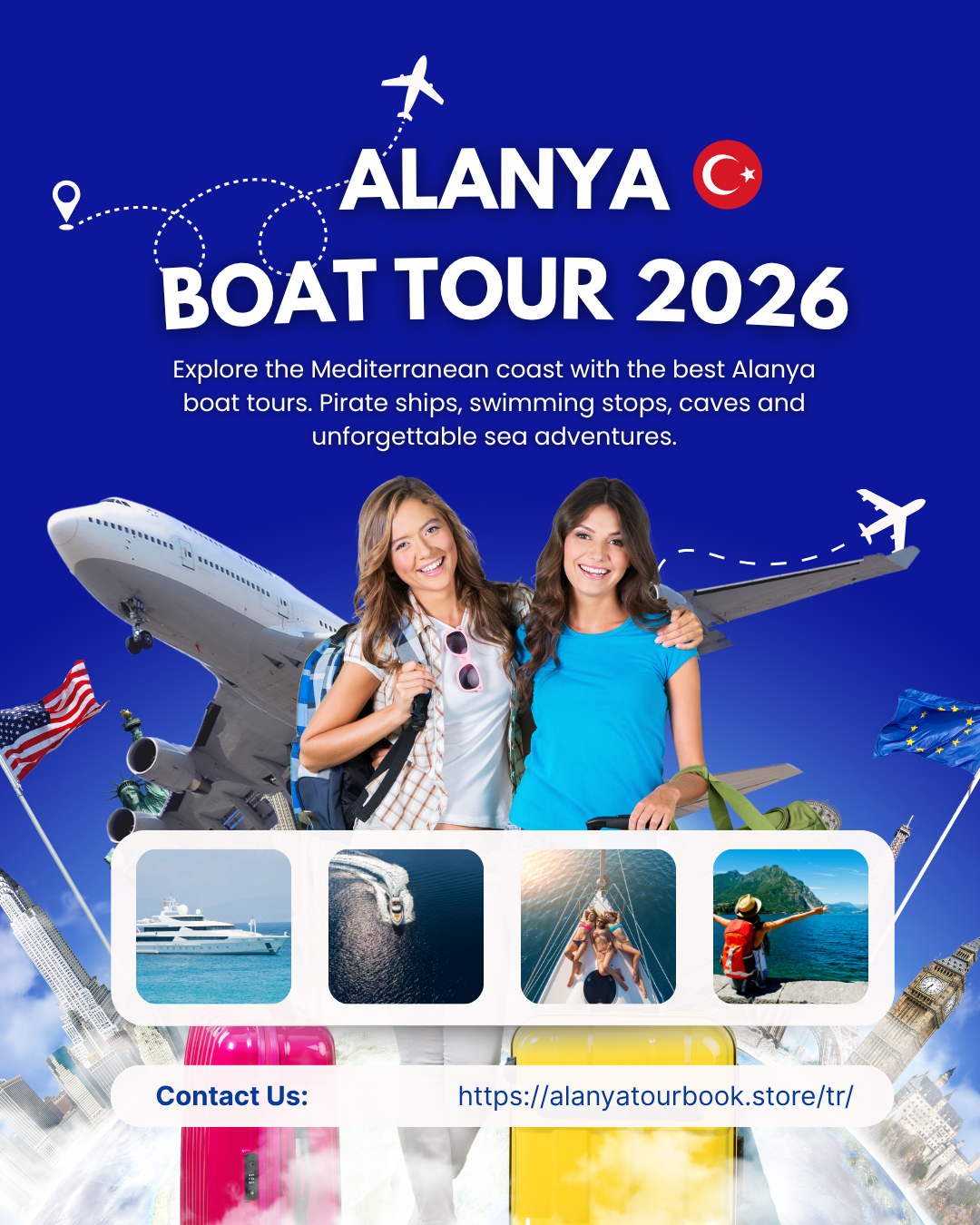 Alanya Tekne Turu Rehberi 2026 | En Popüler Tekne Turları