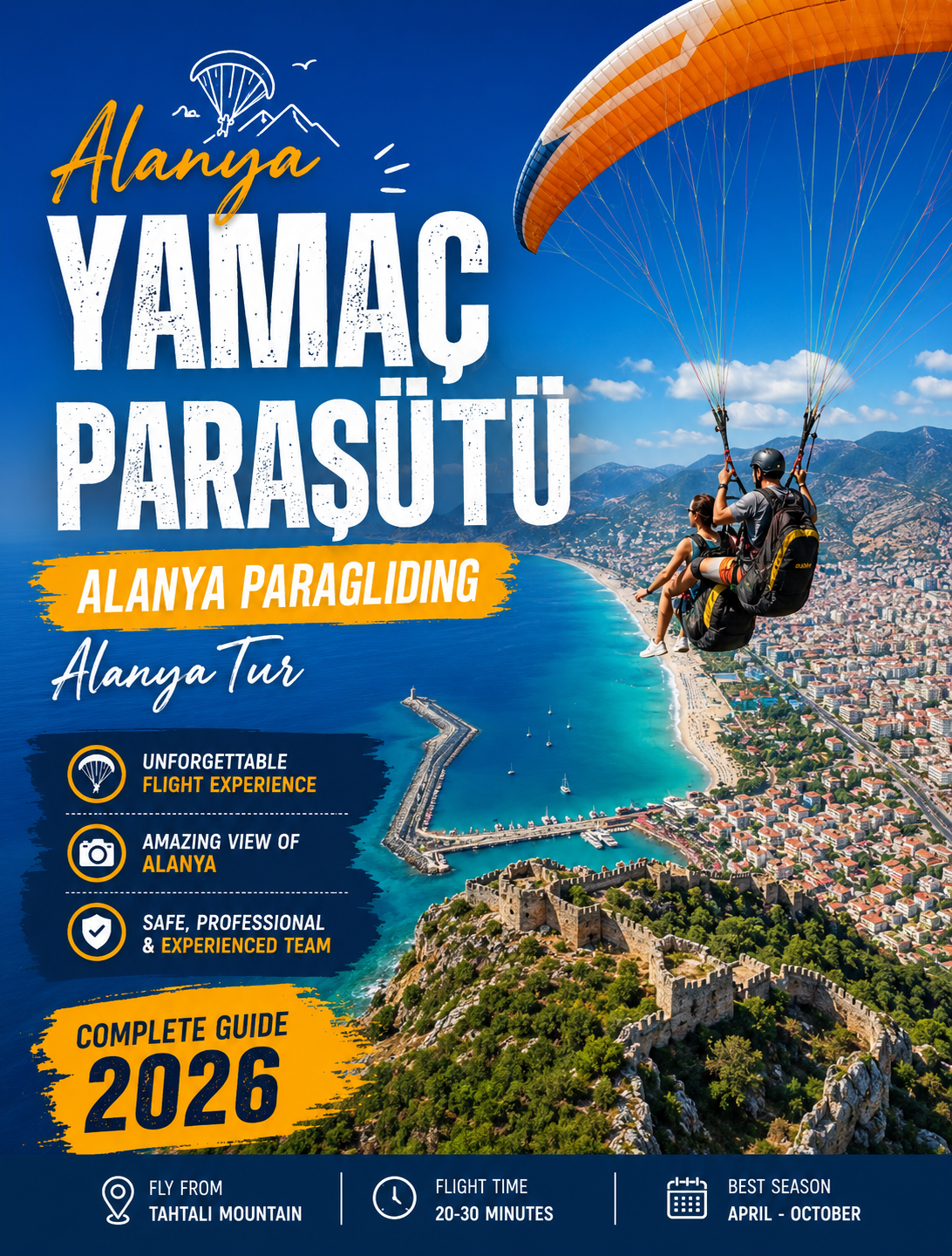 Alanya Yamaç Paraşütü Alanya Paragliding Alanya Tur
