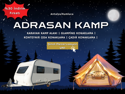 Antalya Kamp Alanı | En İyi Çadır, Karavan ve Glamping Kamp Yerleri