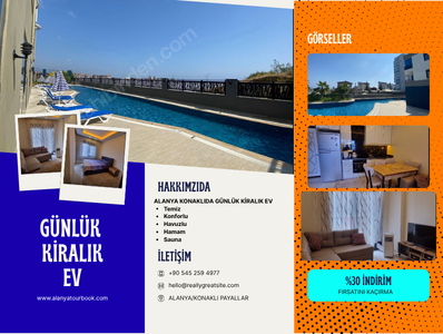 Alanya Konaklı Kiralık Ev